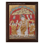Antique Govardhana Krishna Tanjore Painting