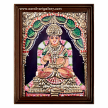 Annapoorani Small Size Tanjore Painting1
