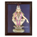 Ayyappan 3D Embossed Tanjore Painting