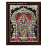 Thirupathi Balaji with Lakshmi 3D Embossed Tanjore Painting