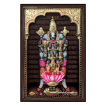 Balaji with Lakshmi 3D Embossed Tanjore Painting