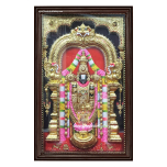 Balaji with Lakshmi 3D Embossed Tanjore Painting1