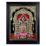 Balaji With Lakshmi 3D Embossed Tanjore Paintings