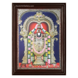 Lord Venkateshwara 3D Embossed Tanjore Painting