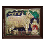 Comatha 3D Embossed Tanjore Painting