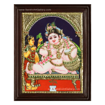 Vennai Thaali Krishna Tanjore Painting