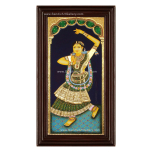 Dancing Lady Tanjore Painting1