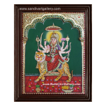 Durga 3D Embossed Tanjore Painting