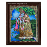 Radha Krishna Tanjore Painting2
