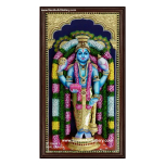 Guruvayurappan 3D Embossed Tanjore Painting