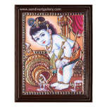 Vennai Thaali Krishna Tanjore Painting5