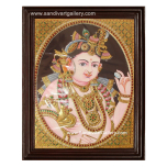 Oval Face Krishna Tanjore Painting