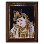Face Krishna Tanjore Painting3