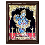 Krishna 3D Embossed Tanjore Painting