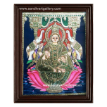 Gaja Lakshmi on Lotus Tanjore Painting