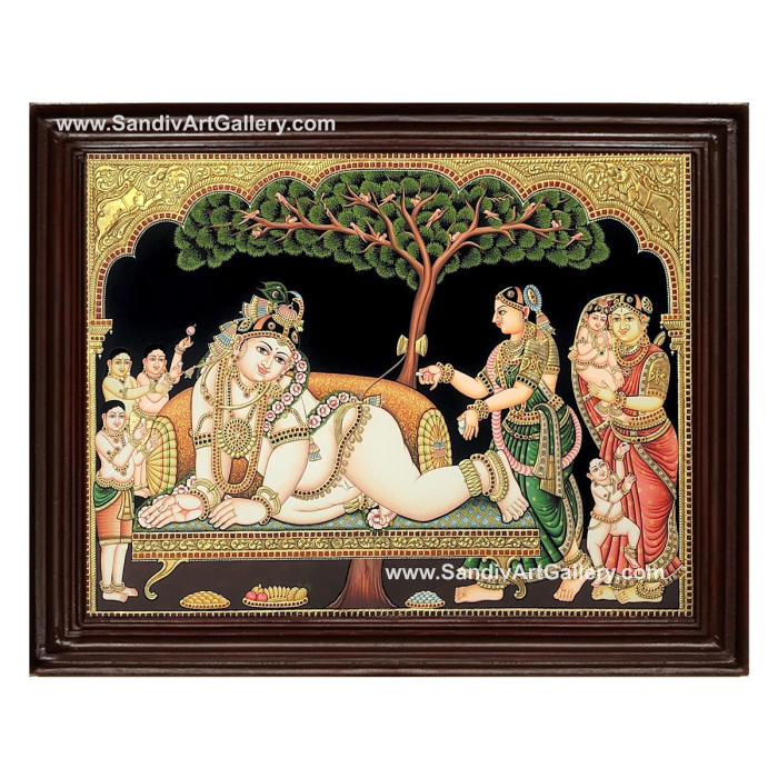 Antique Krishnar Tanjore Painting