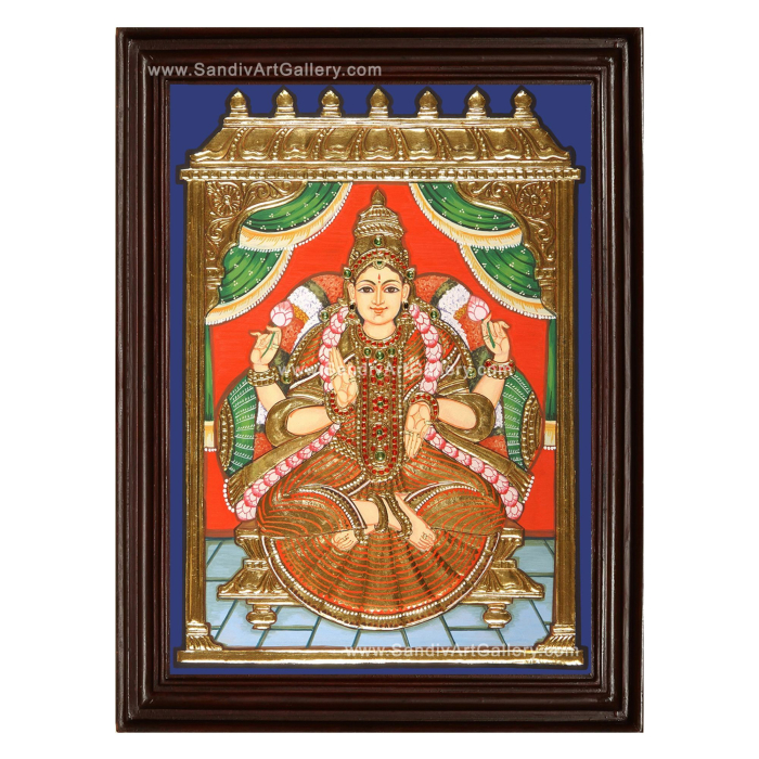 Antique Aishwarya Lakshmi Tanjore Painting