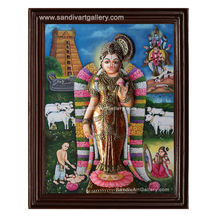 Andal Tanjore Painting AND05