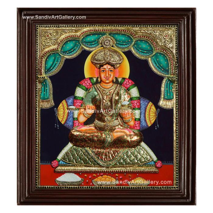 Annapoorani 3D Embossed Tanjore Painting