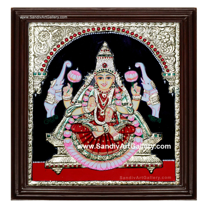 Gaja Lakshmi Tanjore Painting18