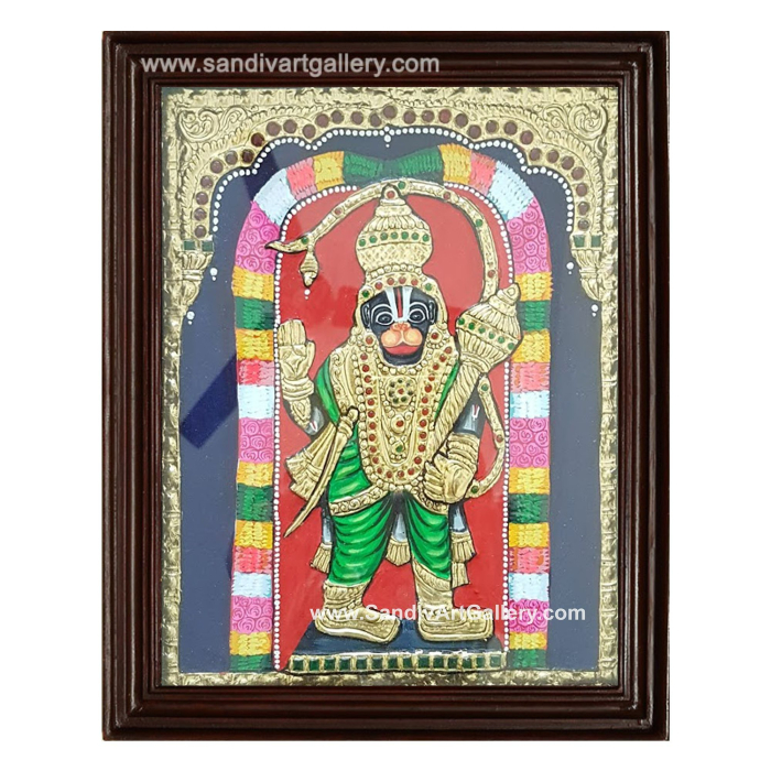 Hanuman Tanjore Painting3