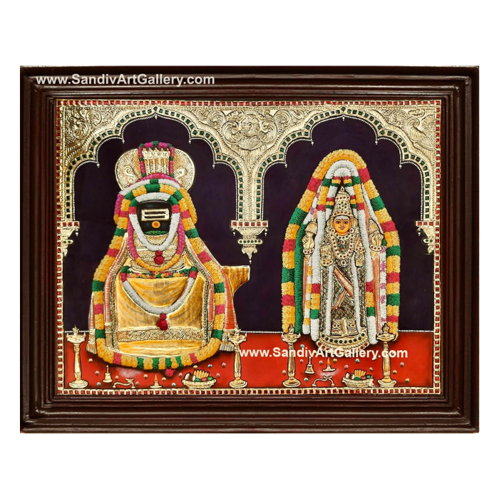 Annamalaiyar and Unnamalaiyar Tanjore Painting