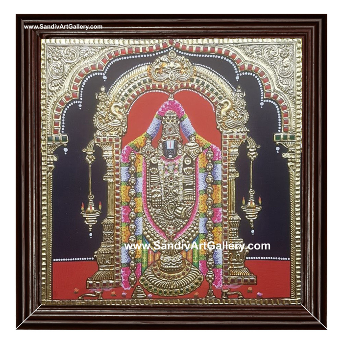 Thirupathi Venkatachalapathi Tanjore Painting1