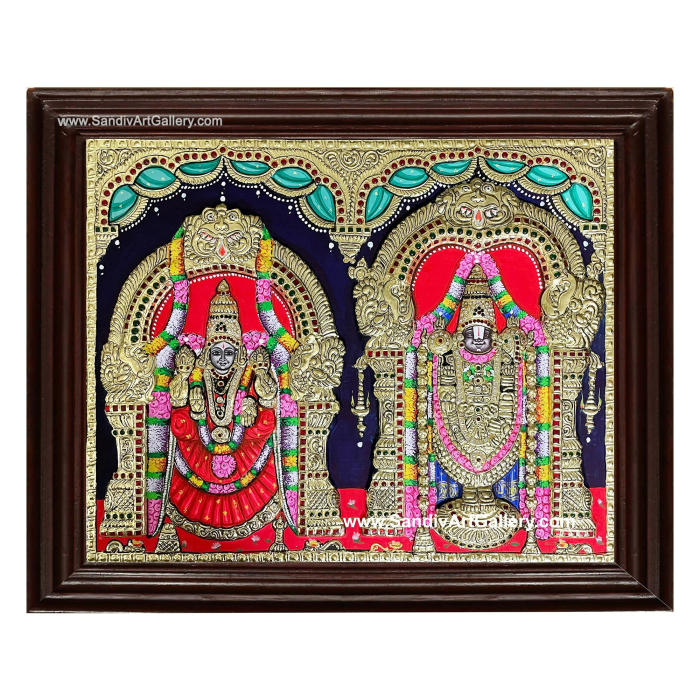 Balaji Thayar 2D Embossed Tanjore Painting