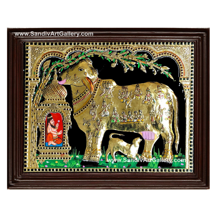 Comatha 3D Super Embossed Tanjore Painting
