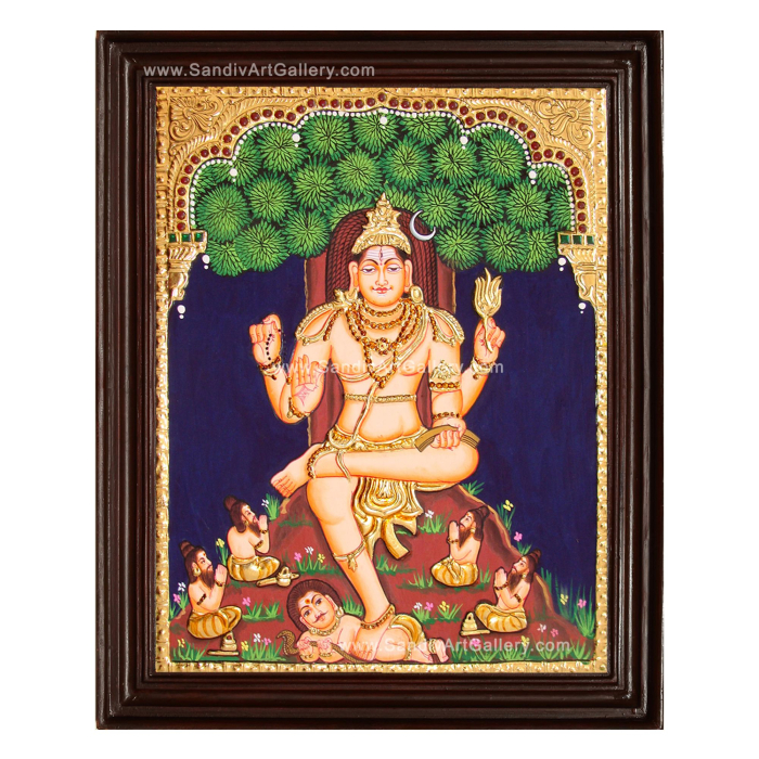 Dakshinamurthy Tanjore Painting2