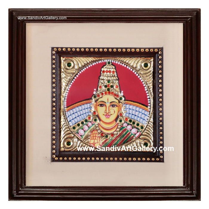 Lakshmi Face Small Tanjore Painting