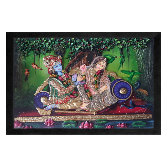 Radha Krishna Fusion Painting 2