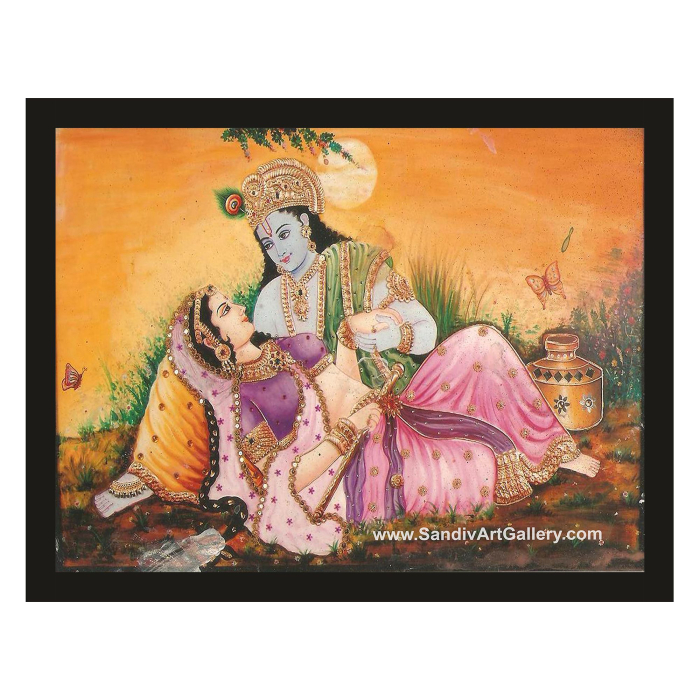 Radha Krishna Fusion Painting 4