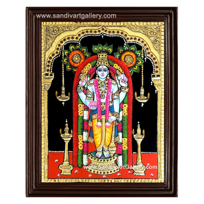Lord Guruvayurappan Tanjore Painting