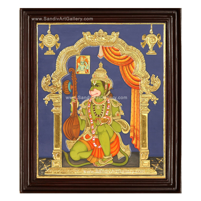 Hanuman Tanjore Painting5