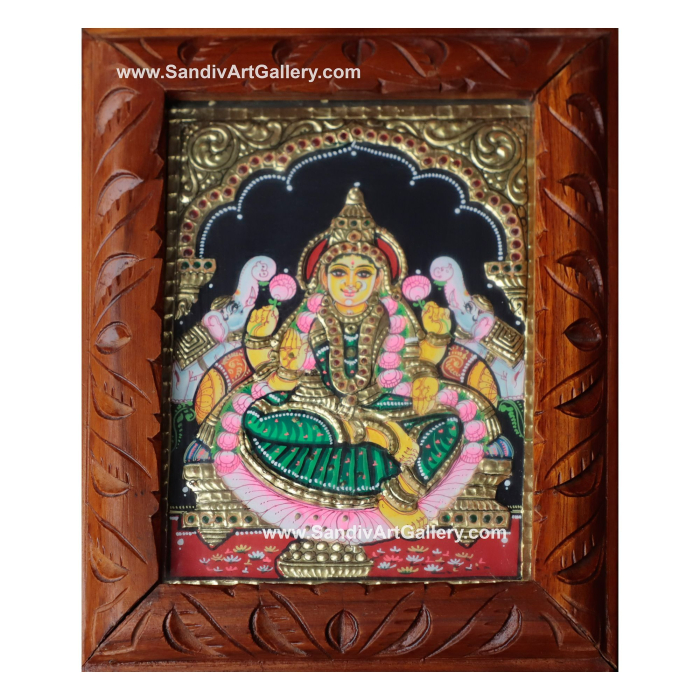 Lakshmi Tanjore Painting Jewel Box3