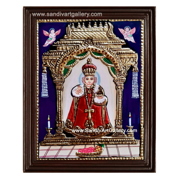 Small Size Infant Jesus Tanjore Painting