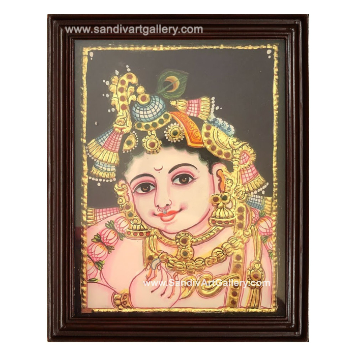 Krishna Tanjore Painting5