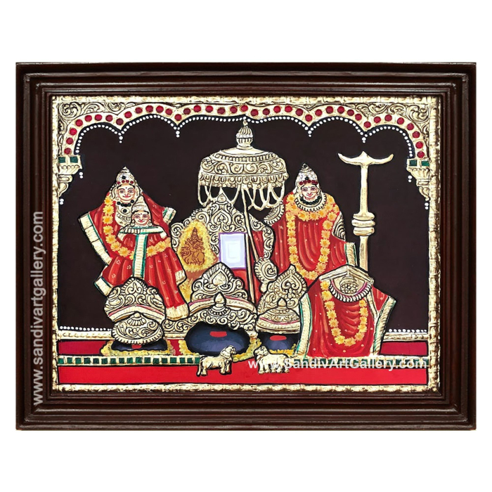 Vaishnavi Devi Tanjore Painting