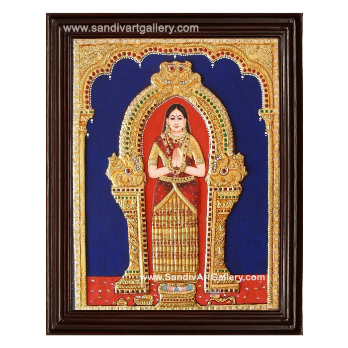 Galiyar Shri Akkamma Devi Tanjore Painting