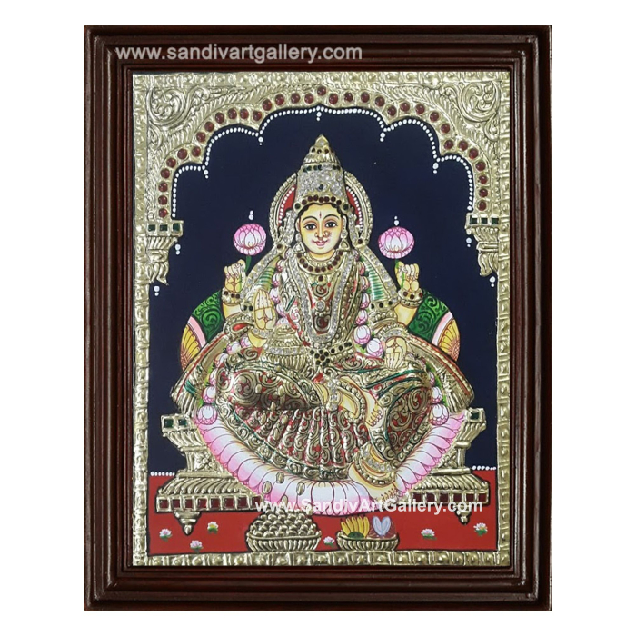 Goddess Lakshmi Devi Tanjore Painting