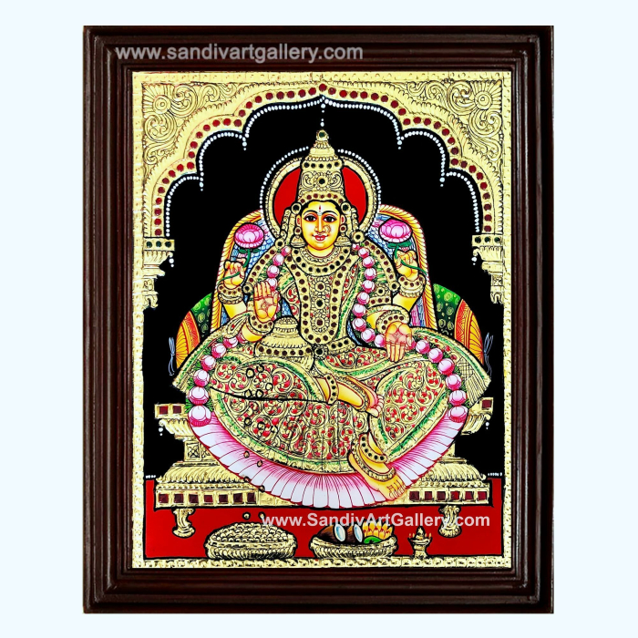 Goddess Mahalakshmi Tanjore Painting