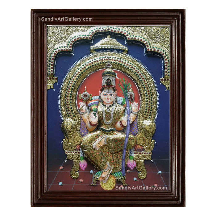 Lalitha Devi Semi Embossed Tanjore Painting