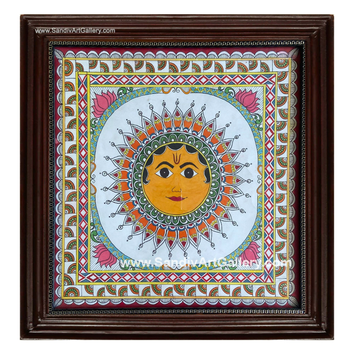 Sun Madhubani Painting1