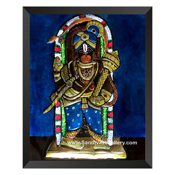 Hanuman Metal Emboss Painting