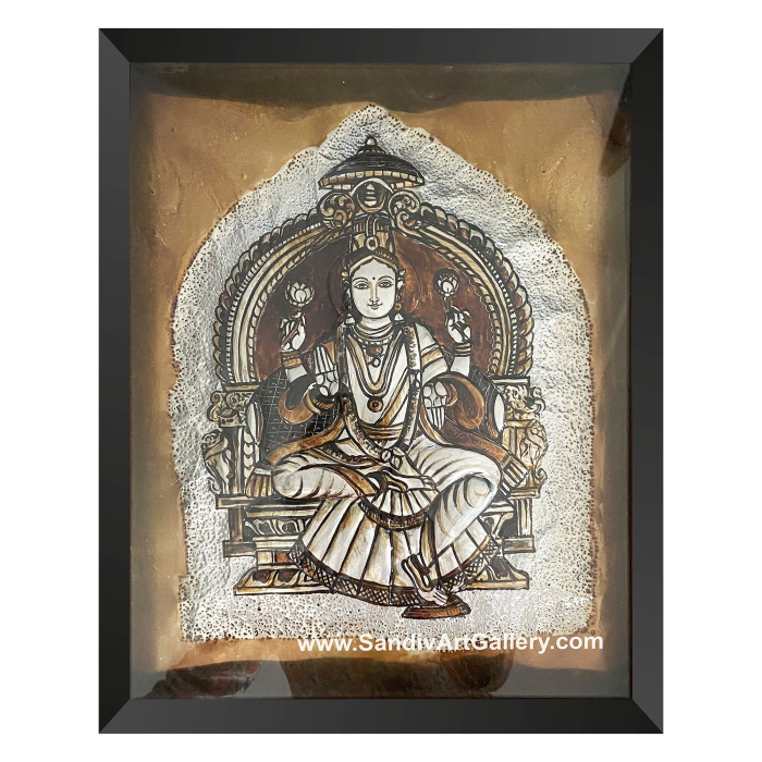 Lakshmi Metal Emboss Painting