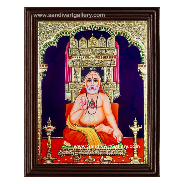 Saint Raghavendra Tanjore Painting 1