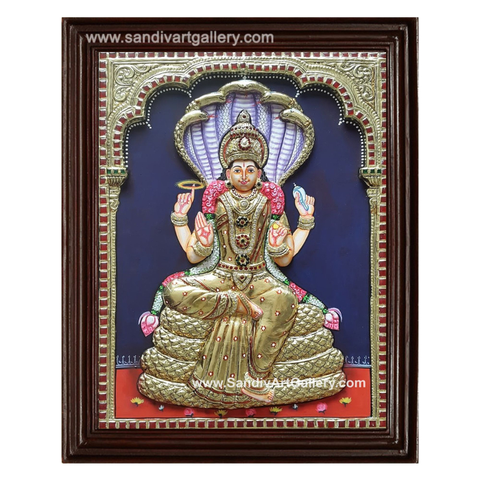 Renuka Devi 3D Embossed Tanjore Painting