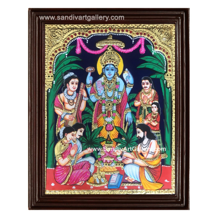 Sathya Narayanan Tanjore Painting