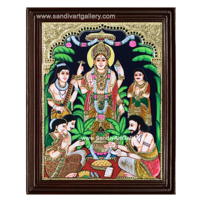 Sathya Narayana Tanjore Painting 1
